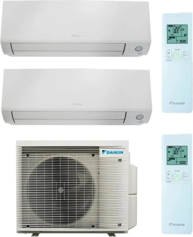 Climatizzatore Dual Split Reversibile Daikin Perfera All Season A+++/A++ 7000 + 7000 BTU Inverter Wi-Fi (2MXM40A + FTXM20A + FTXM20A)