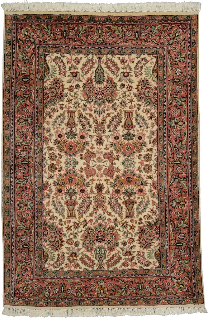 Tabriz Tappeto orientale 180x120 Beige (Indian) Annodato A Mano
