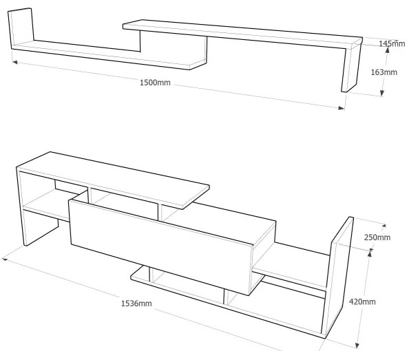 Pensile DREAM marrone/bianco