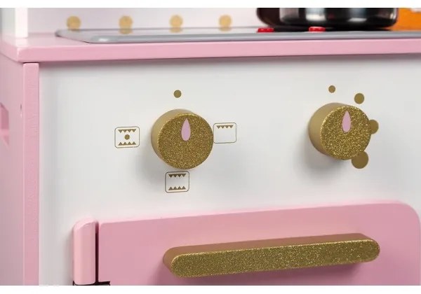 Janod - Cucina in legno con piano cottura a LED CANDY CHIC