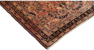 Antik Floreale Rosso Mattone Blu Scuro 78x183 Cm