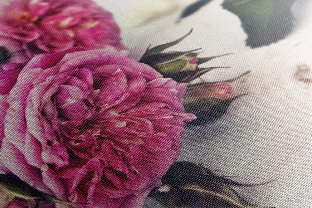 Quadro su tela – Rose in fiore
