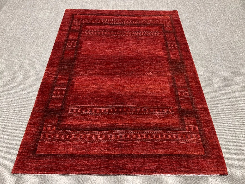 Loribaft Tappeto 180 x 240 Rosso (Iran) Annodato A Mano