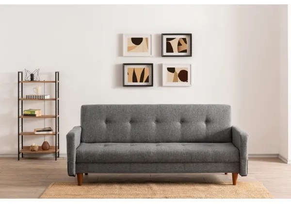 Divano a due posti NARA, grigio chiaro