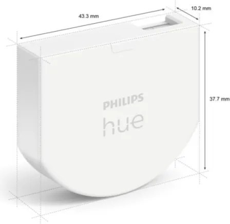 SET 2x Interruttori da parete modulo Philips Hue SWITCH