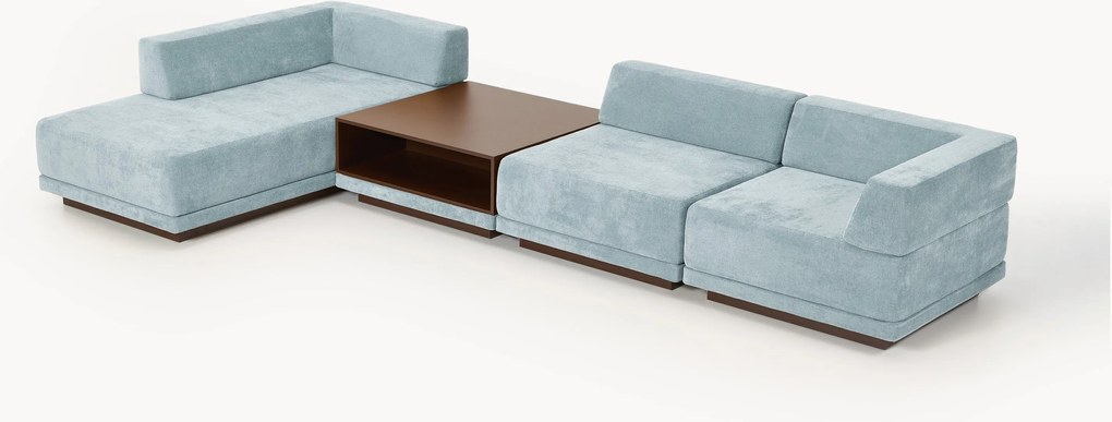 Divano angolare componibile 4 posti con tavolino Colin