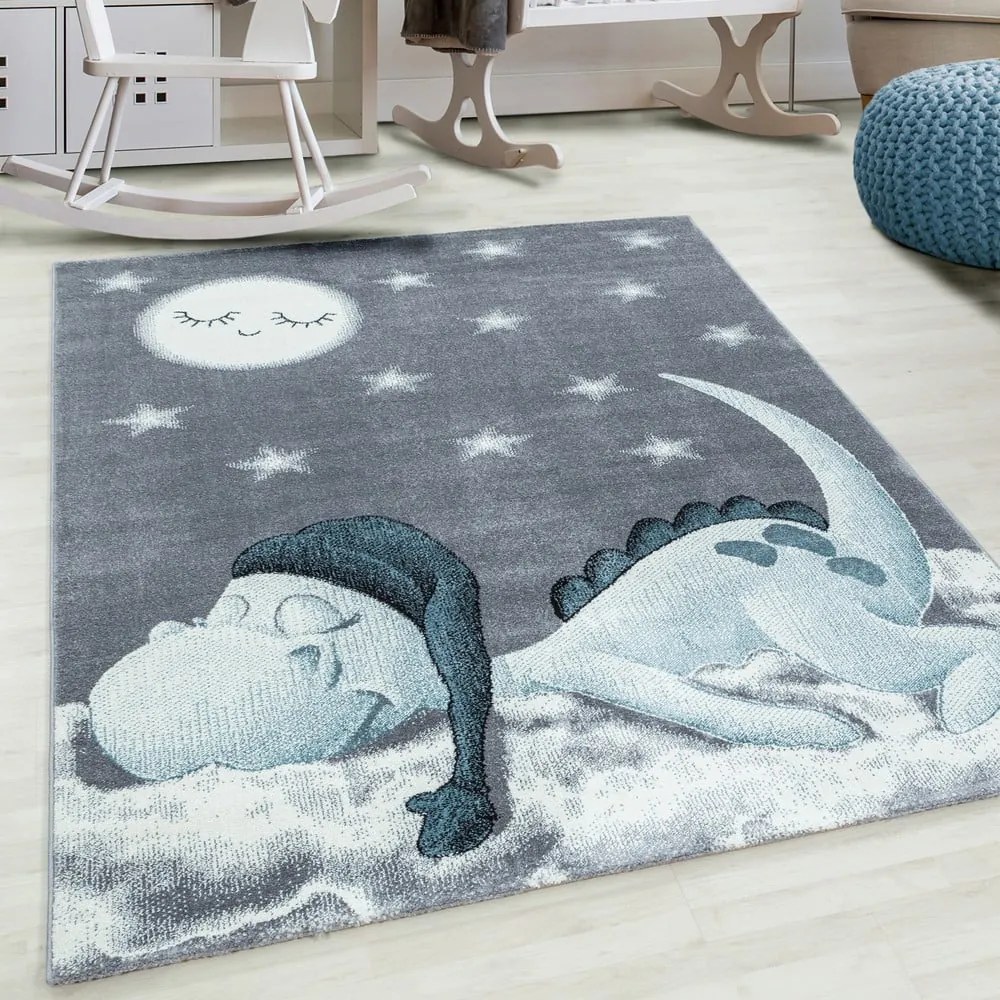 Tappeto per bambini blu-grigio 140x200 cm Bambi - Ayyildiz Carpets