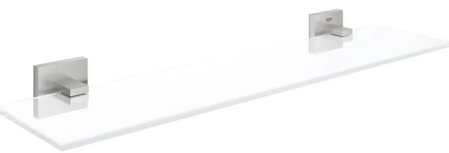 GROHE 41109DC0 - Mensola in vetro START CUBE 530 mm, acciaio inox