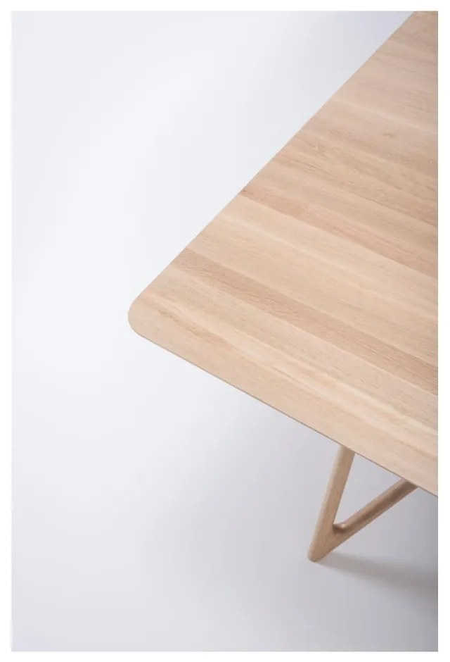 Tavolo da pranzo con piano in rovere 220x90 cm Tink - Gazzda