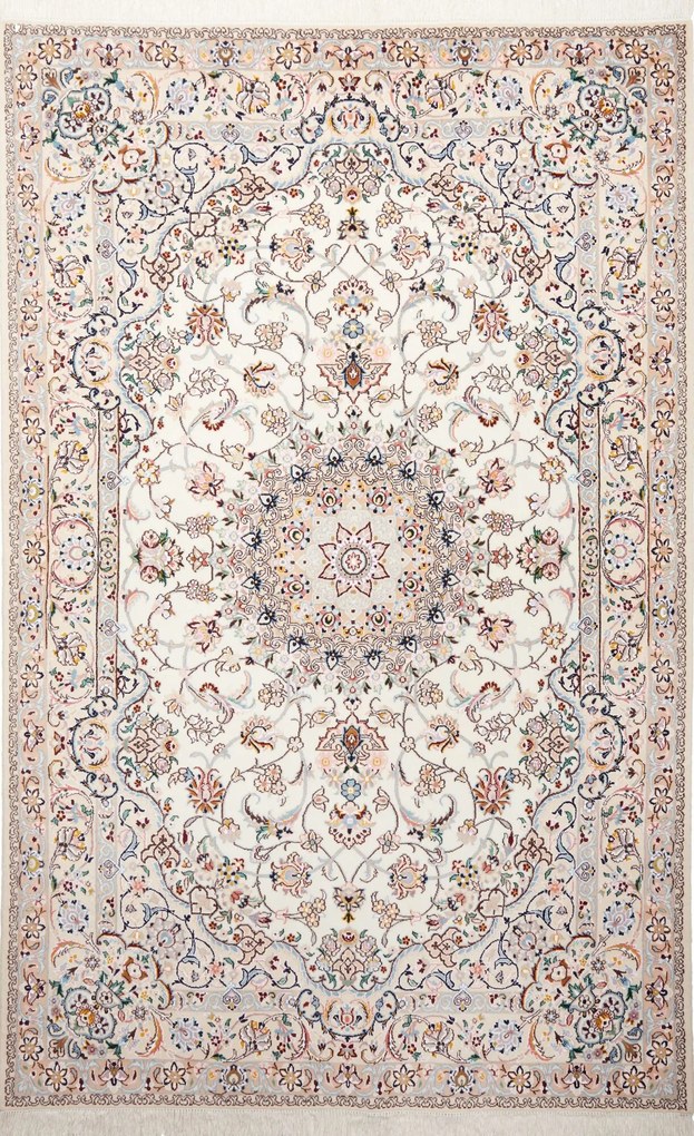 Nain Tappeto 170 x 260 Beige (Iran) Annodato A Mano