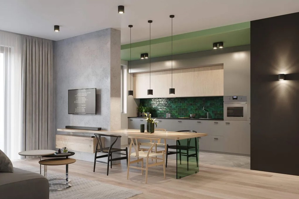 Plafoniera da Soffitto in Alluminio ORBIS 1 GU10 Nera da Interno