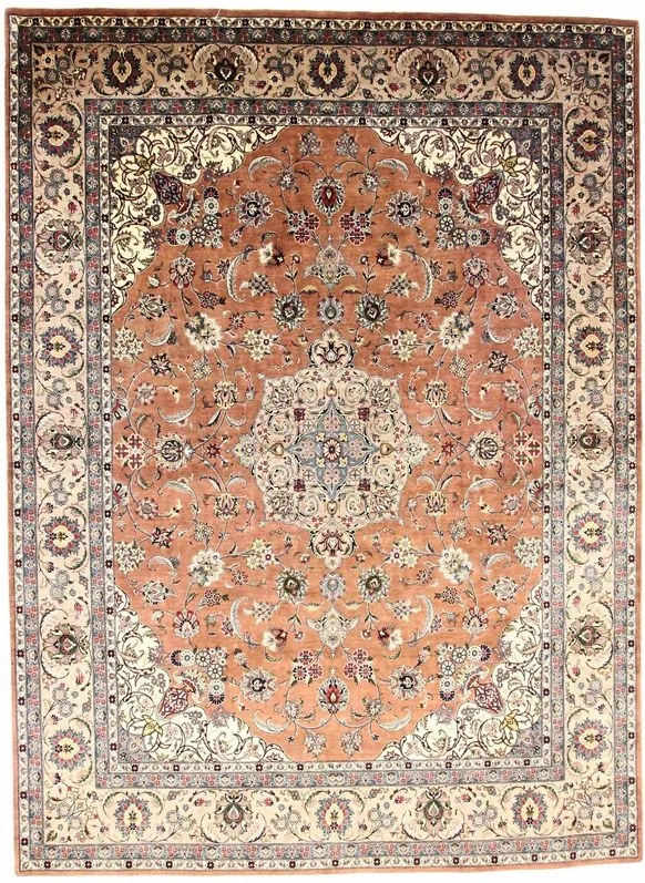 Tabriz Tappeto 250 x 340 Marrone (Cina) Annodato A Mano