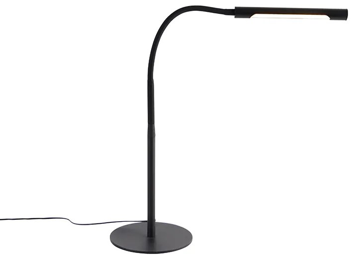 Lampada da tavolo di design nera con LED e dimmer touch - Palka