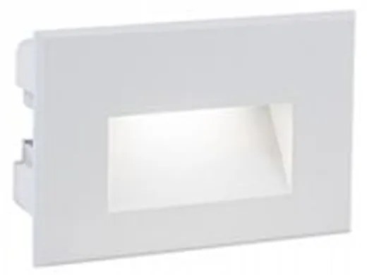 Segnapasso Liscio Da Esterno Moderno Spina Alluminio E Vetro Bianco Led 3W 4000K