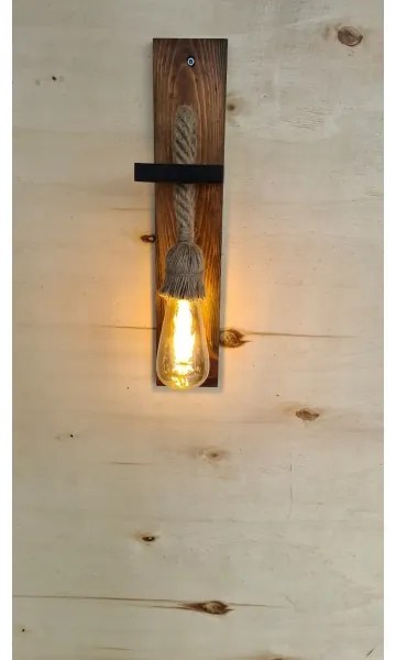 Lampada da parete AHSAP 1xE27/40W/230V Pino/Noce