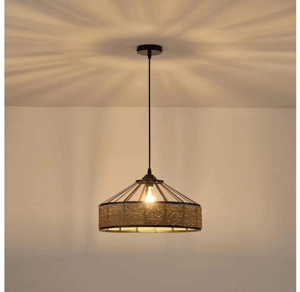 Lampadario a sospensione con filo 1xE27/15W/230V beige