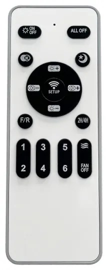 Plafoniera LED dimmerabile con ventola ZONDA LED/48W/230V argento + tc