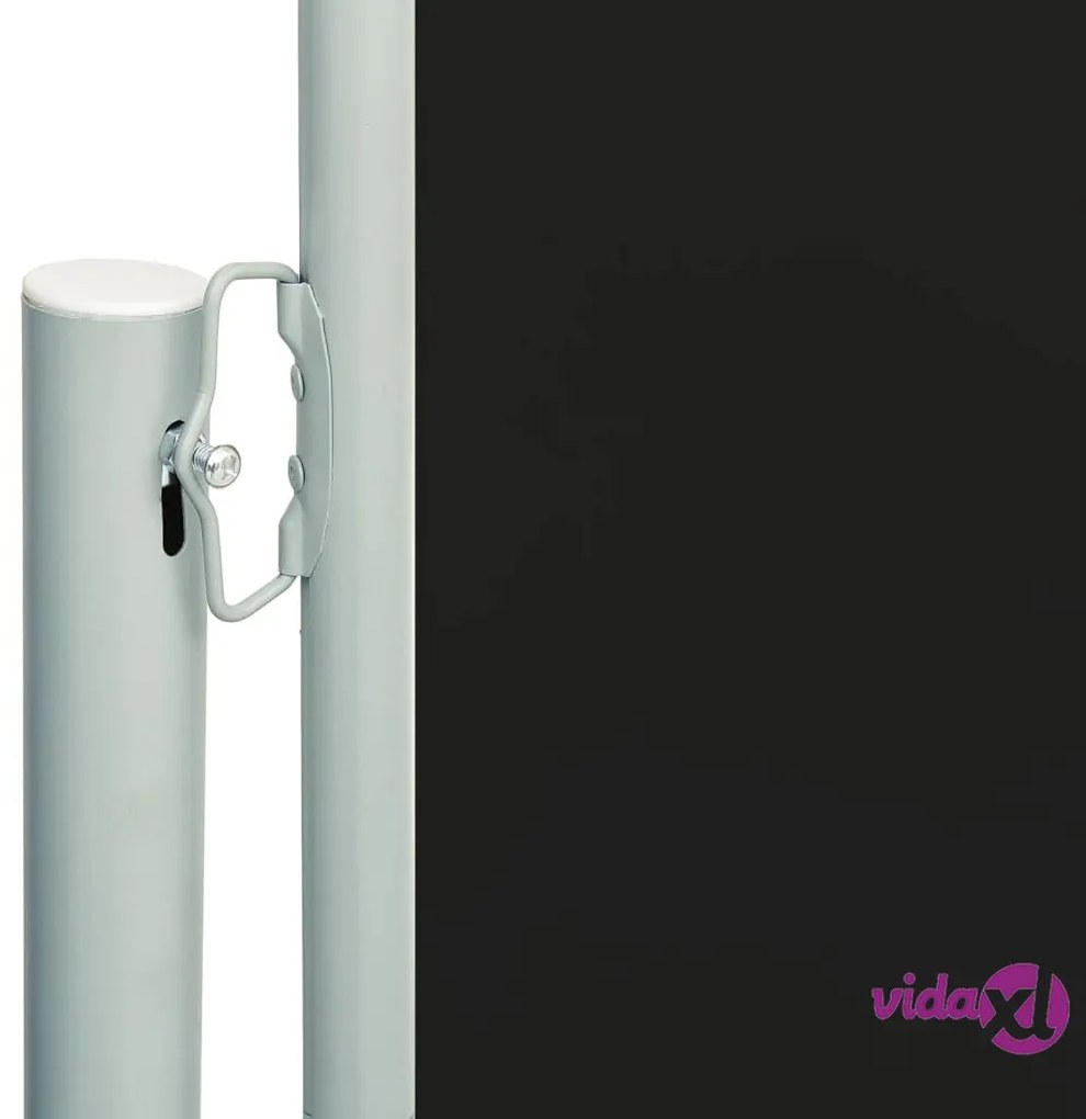 vidaXL Tenda Laterale Retrattile per Patio 117x300 cm Nera