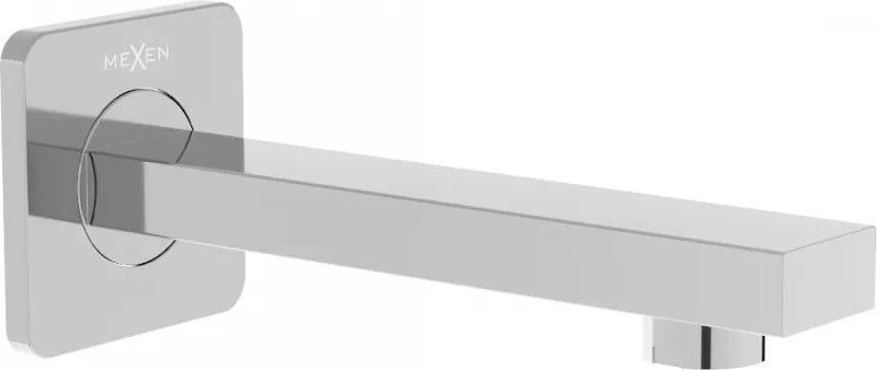 Mexen Cube beccuccio per vasca da bagno a parete, cromo - 79370-00