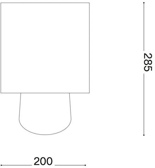 Ideal Lux - Lampada da tavolo KALI 1xE14/40W/230V ceramiche/color crema/beige