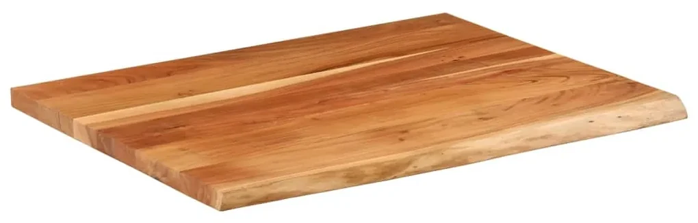 Piano scrivania 90x80x2,5 rettangolare legno acacia bordi vivi