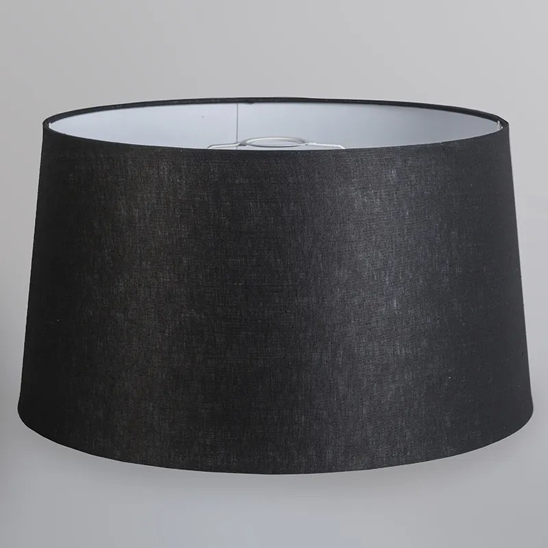 Lampada a sospensione moderna in acciaio con paralume 45 cm nero - Cappo 1