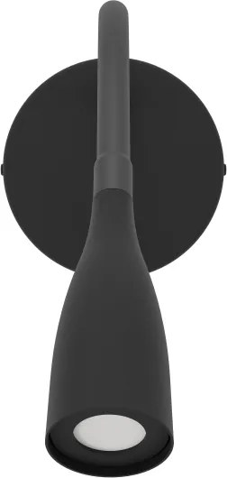 Eglo 901781 - Lampada da parete LED flessibile con porta USB OLIVANDINO LED/3,8W/230V nera