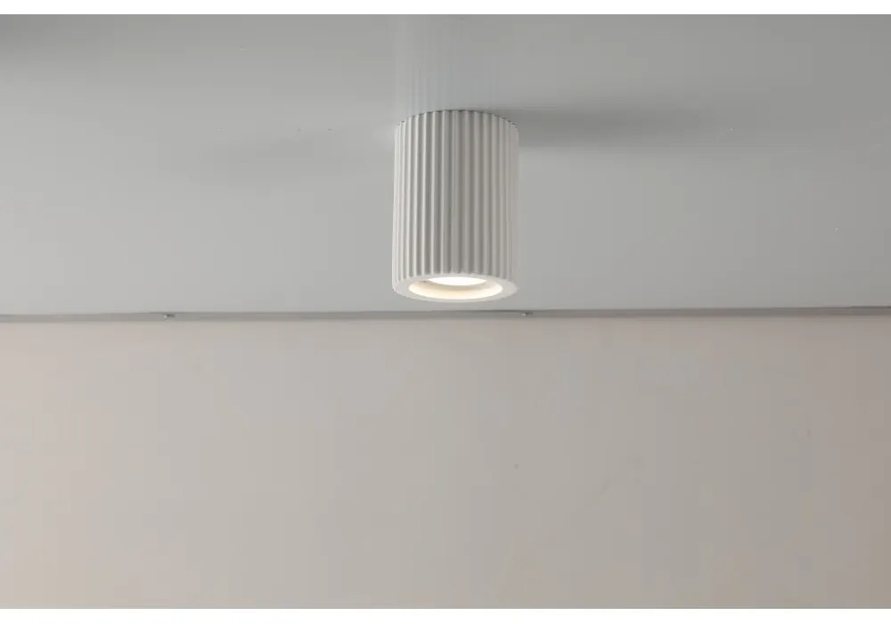 Plafoniera LED GU10 e GU5.3 in Gesso Pitturabile Rotonda Ø70x90mm Materiale Gesso