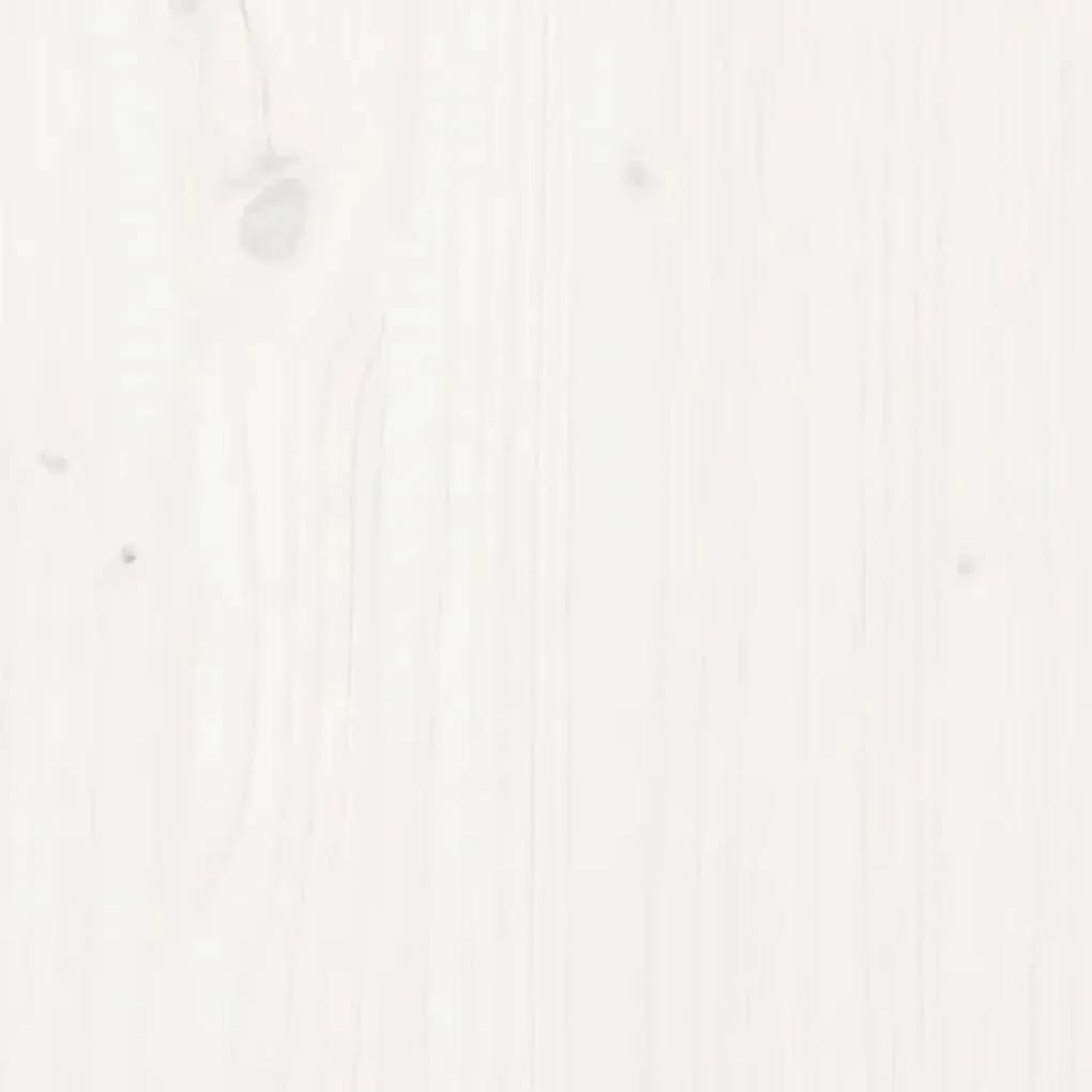 Giroletto bianco in legno massello 135x190 cm double