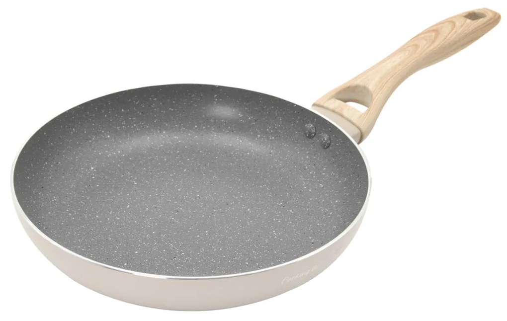 Padella 24 cm scritta taupe Cooking Therapy