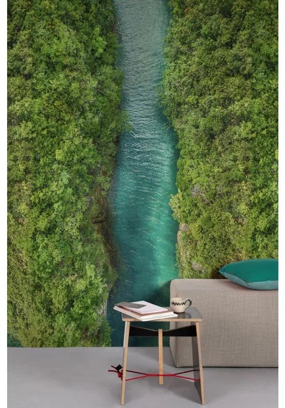 Fotomurale River, verde e azzurro