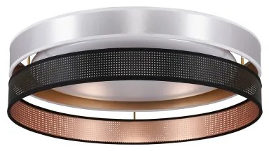 Duolla-Plafoniera LED ROLLER DUO SH. LED/24W/230V diametro 45 cm argento/nero