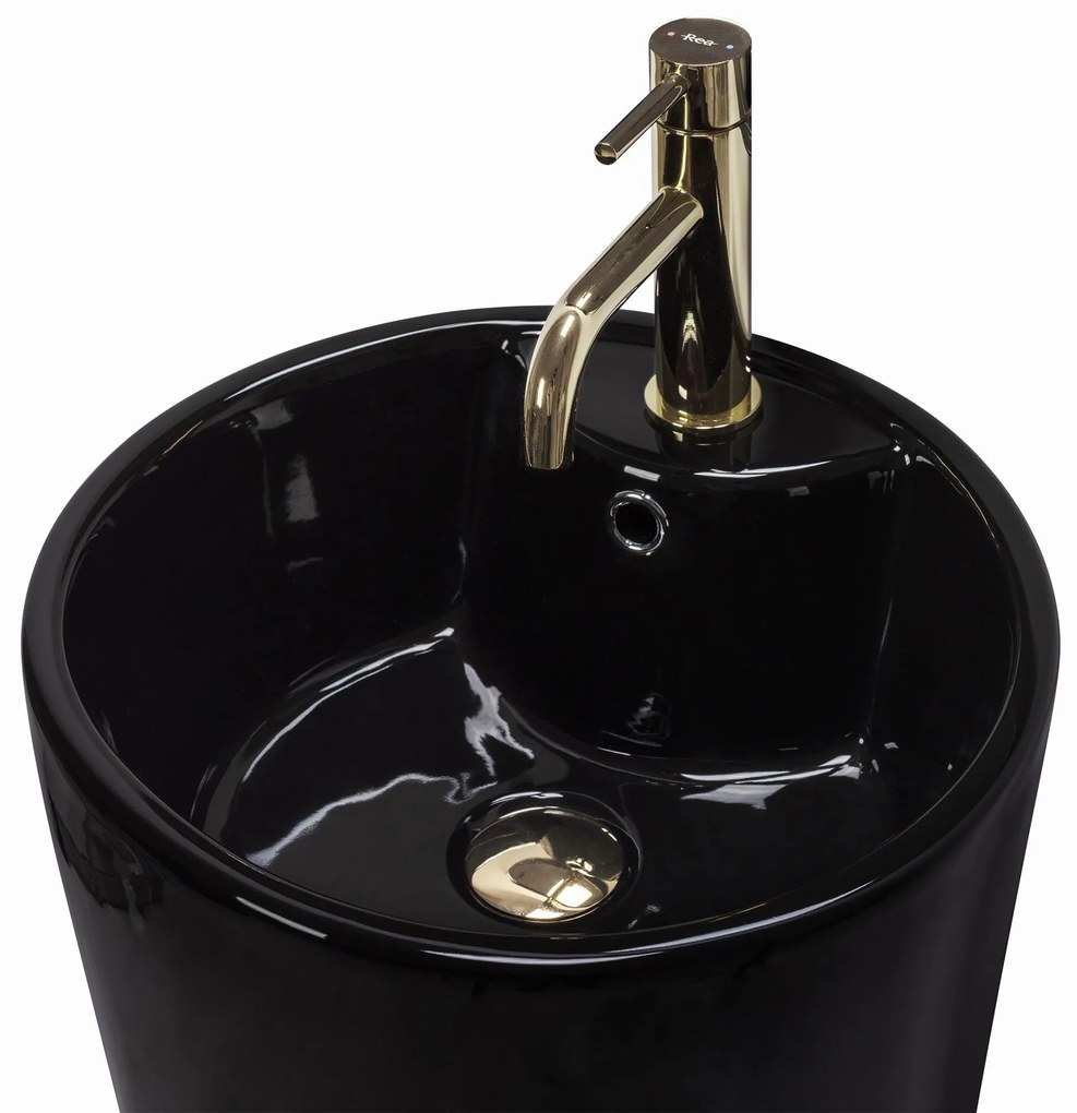 Lavabo monolitico Rea BLANKA Black