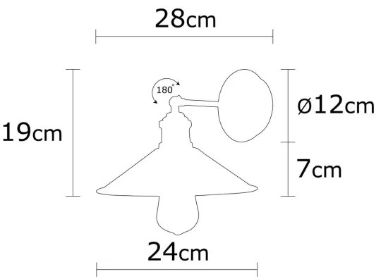 Applique BERCESTE 1xE27/40W/230V