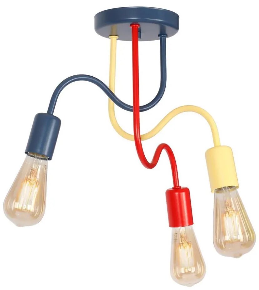 Lampadario fisso per bambini DOW 3xE27/60W/230V