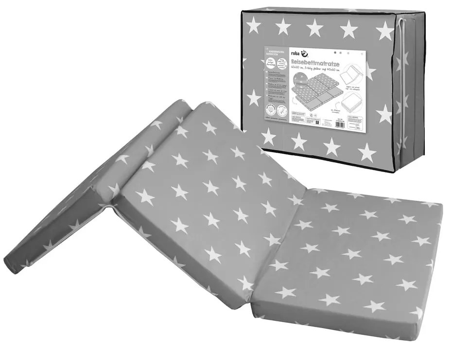 Materasso per bambini in schiuma 60x120 cm Little stars - Roba