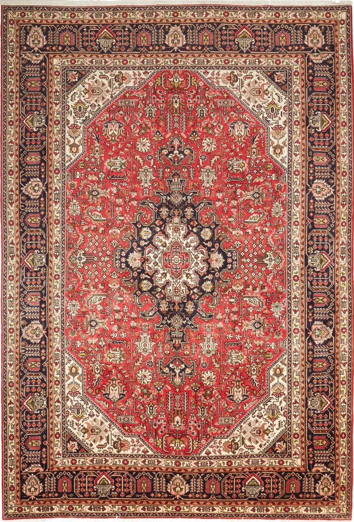 Tabriz Tappeto persiano 200x290 Blu (Iran) Annodato A Mano