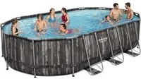 piscina con telaio ovale completa 610x366x122h 5611r 37435