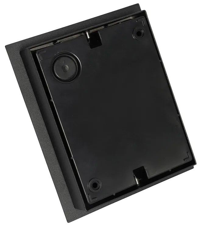 Lampada da parete per esterni moderna nera con LED IP54 - Simon