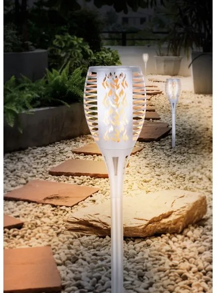 Globo 33077S - Lampada LED solare SOLAR LED/3,6W/3V 1800K IP44 cromo