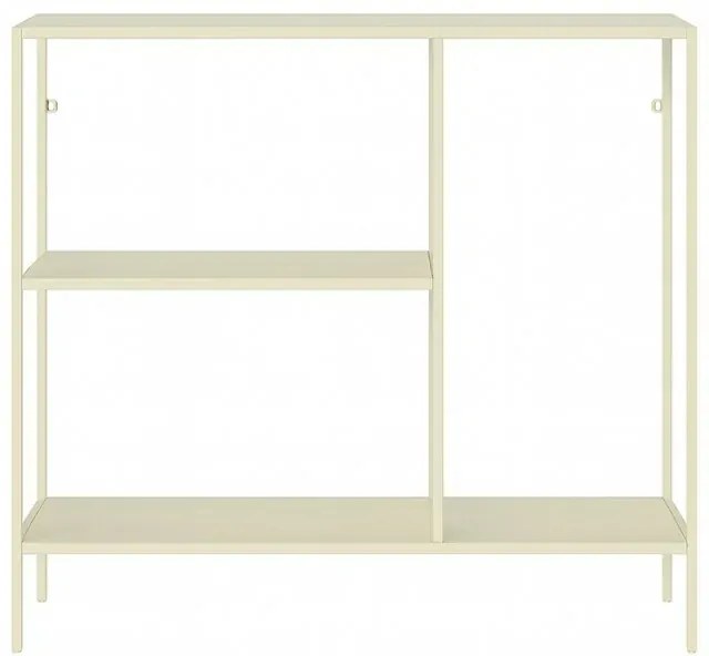 Mobile multiuso 80x80h cm in metallo beige con vano e ripiani a giorno Jungle