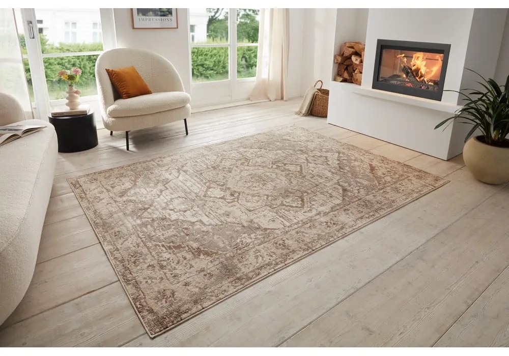 Tappeto beige/color crema 200x280 cm Terrain Designer Sand – Hanse Home