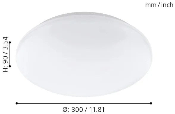 Eglo 32589 - Plafoniera LED RGB GIRON-C LED/17W/230V