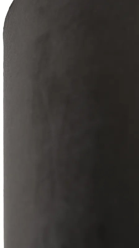 Paralume in velluto nero 20/20/20 con interno oro