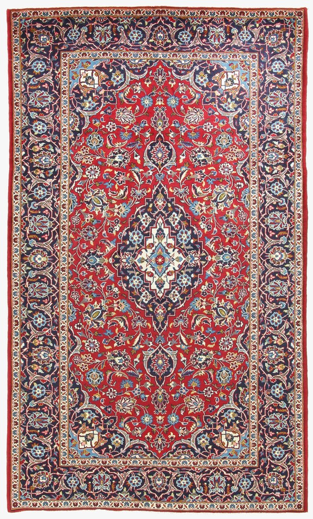 Kashan Tappeto 260 x 150 (Iran) Annodato A Mano
