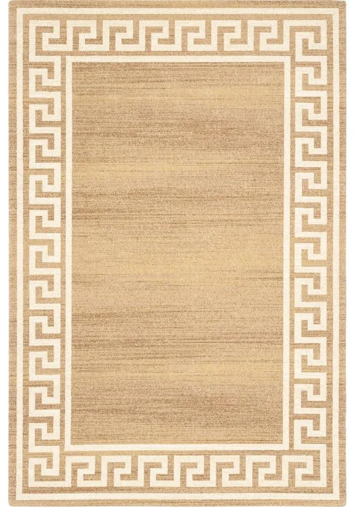 Tappeto in lana marrone chiaro 133x180 cm Cesar - Agnella