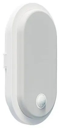 Lampada da parete LED per esterni con sensore OVAL LED/10W/230V IP65, bianco