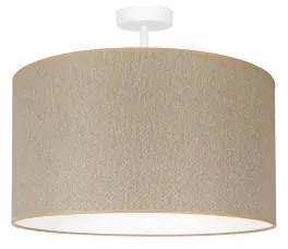 Duolla - Lampadario a plafone ROLLER ECO RECYCLING 1xE27/15W/230V diametro 45 cm color crema