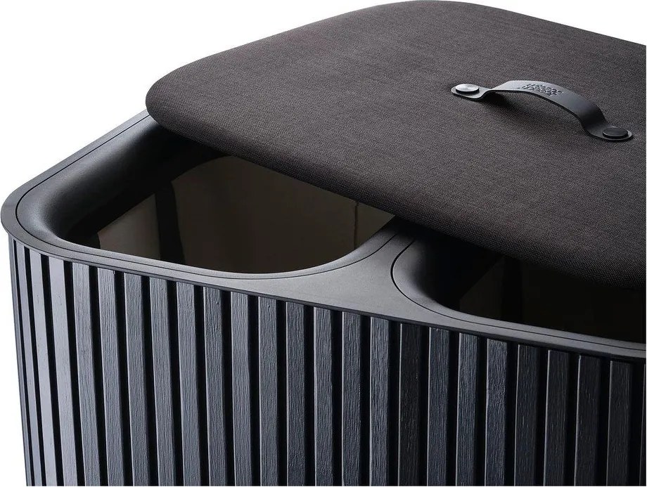 Cesta per il bucato nera in bambù 2x45 l Tota Luxe – Joseph Joseph