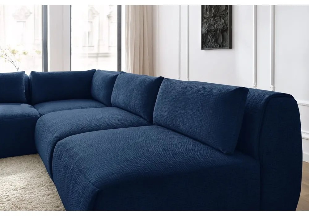 Divano angolare blu scuro (variabile) Jeanne - Bobochic Paris